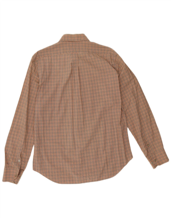 Marlboro Classics Chemise coupe classique pour homme à carreaux marron