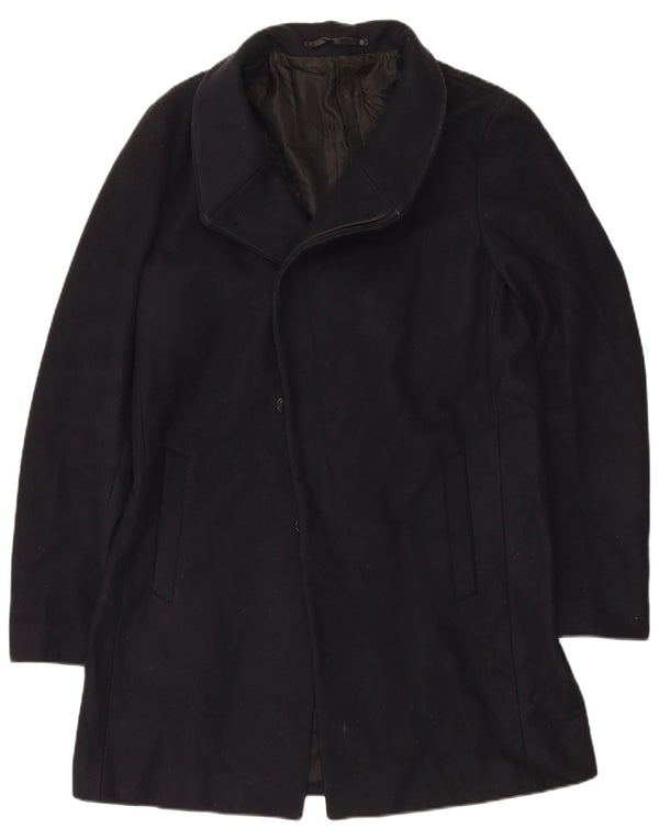 ALL SAINTS Manteau homme UK 40 Large laine noire