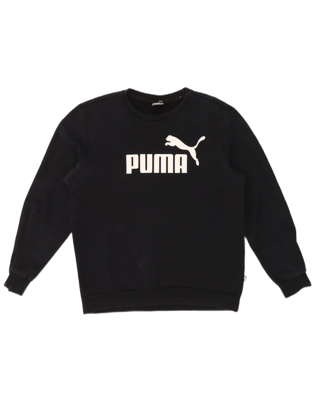 Puma Sweat-Shirt Graphique Homme Noir Moyen Coton
