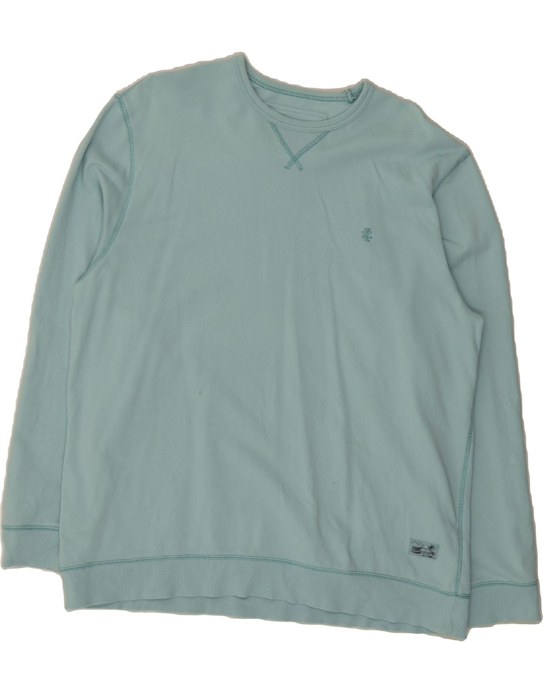 IZOD Mens Salt Water Sweatshirt Jumper XL Turquoise Vintage Izod and Second-Hand Izod from Messina Hembry 