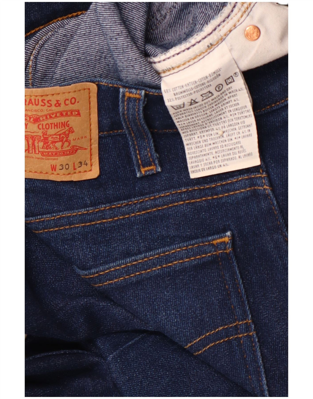 LEVI'S Jean Flare Homme W30 L30 Bleu Coton