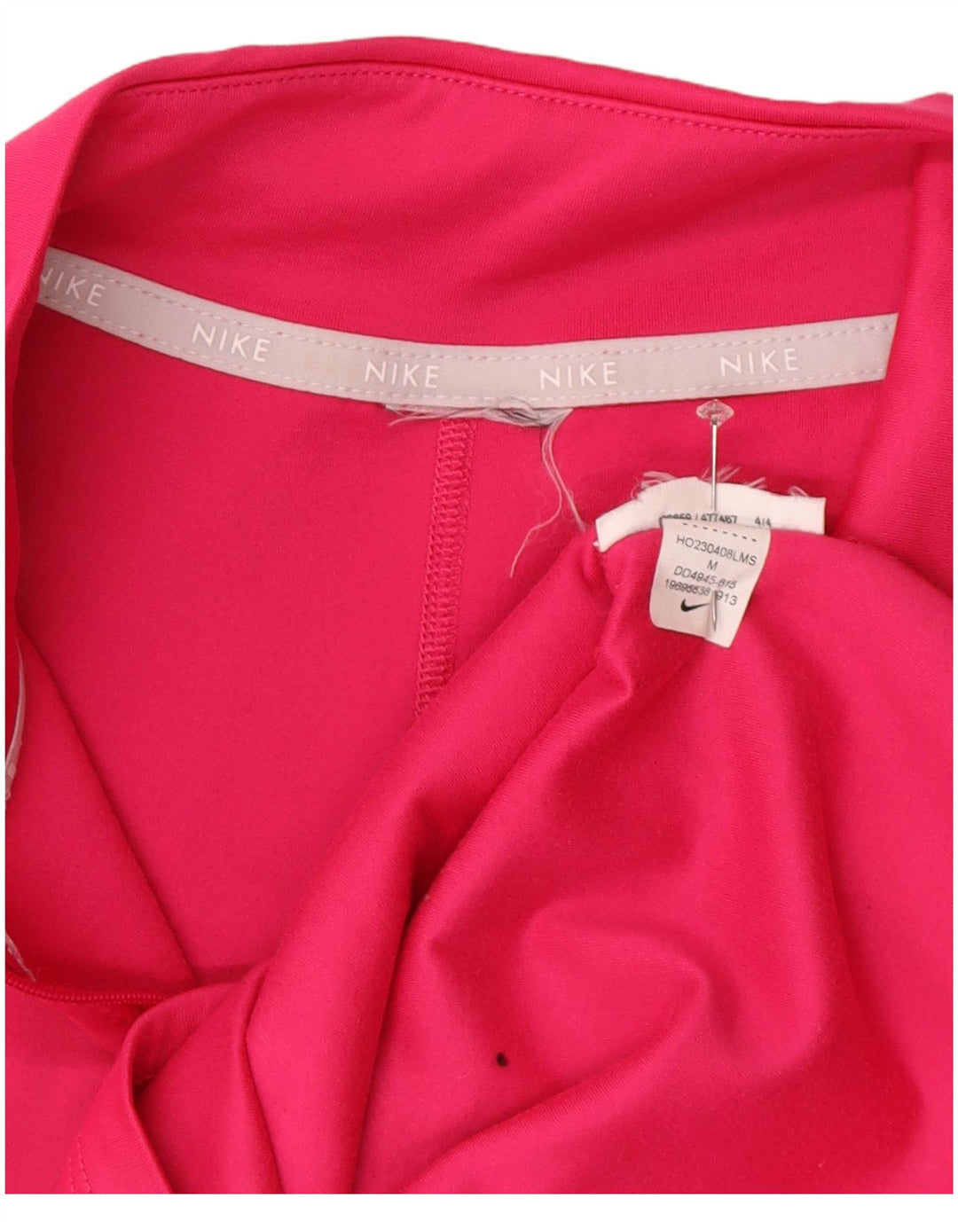 Nike Haut de survêtement à col zippé pour femme UK 14 Rose moyen