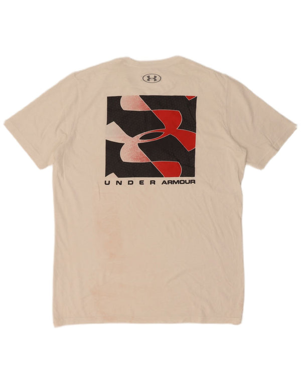 Under Armour Tee-Shirt Heat Gear Graphic Homme Blanc Moyen