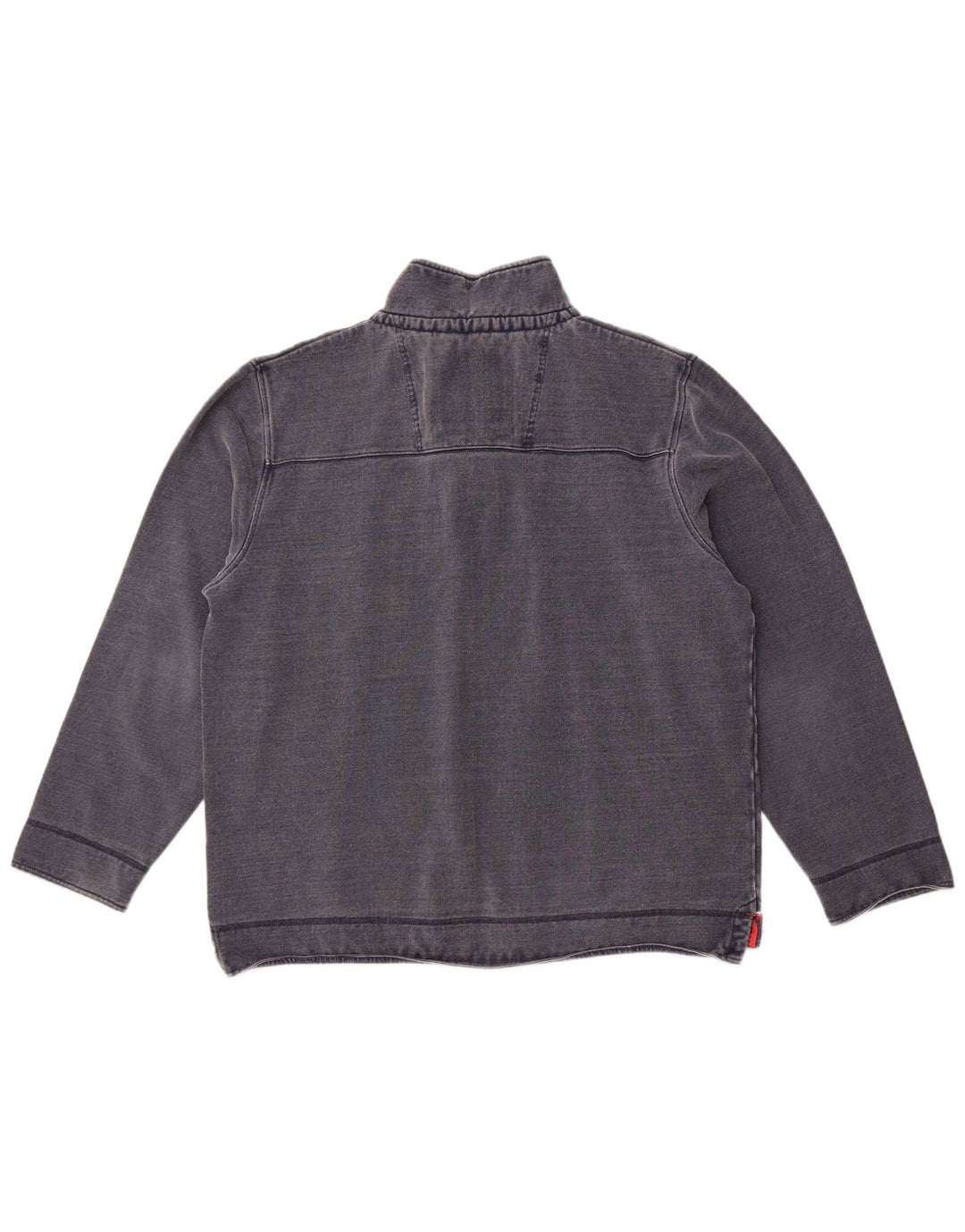 Crew Clothing Sweat-shirt à col zippé pour homme en coton bleu marine 2XL