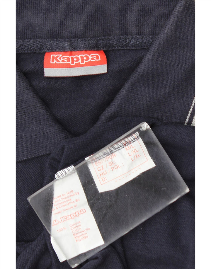 Kappa Polo Homme Bleu Marine Moyen Coton