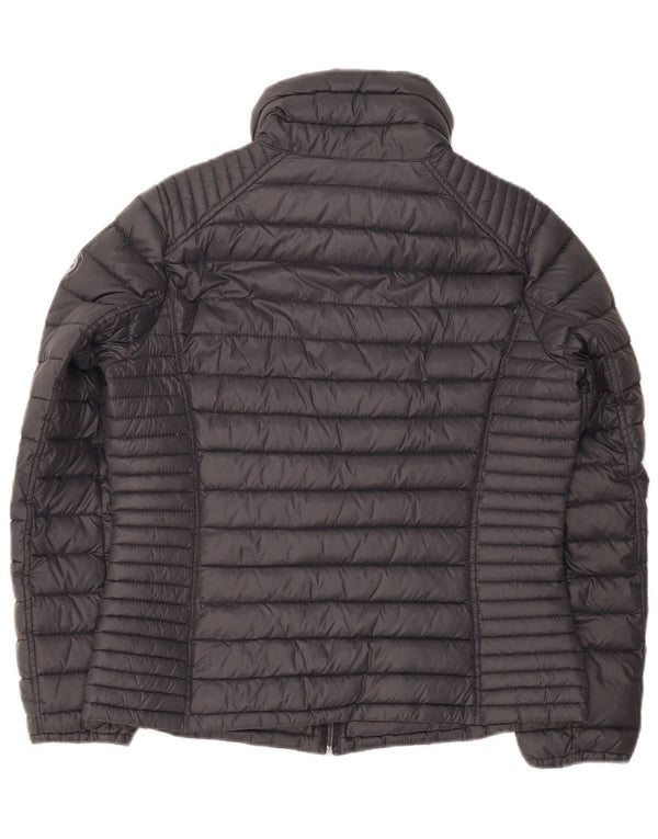 Michael Kors Veste matelassée pour femme UK 14 Nylon gris moyen