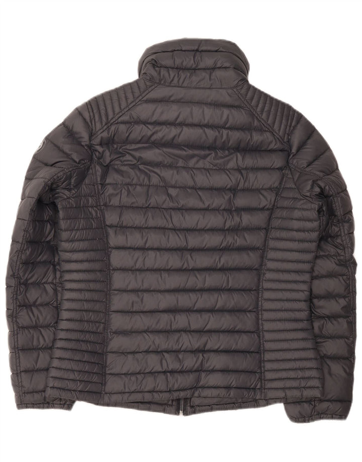 Michael Kors Veste matelassée pour femme UK 14 Nylon gris moyen