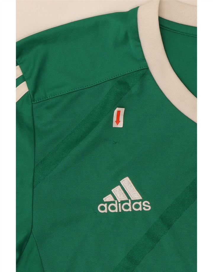 Adidas Haut à manches longues pour homme Petit polyester rayé vert