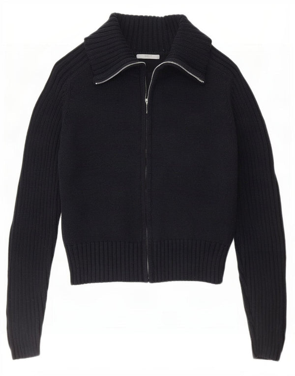 Marks & Spencer Pull cardigan entièrement zippé pour femme UK 14 Large Bleu marine