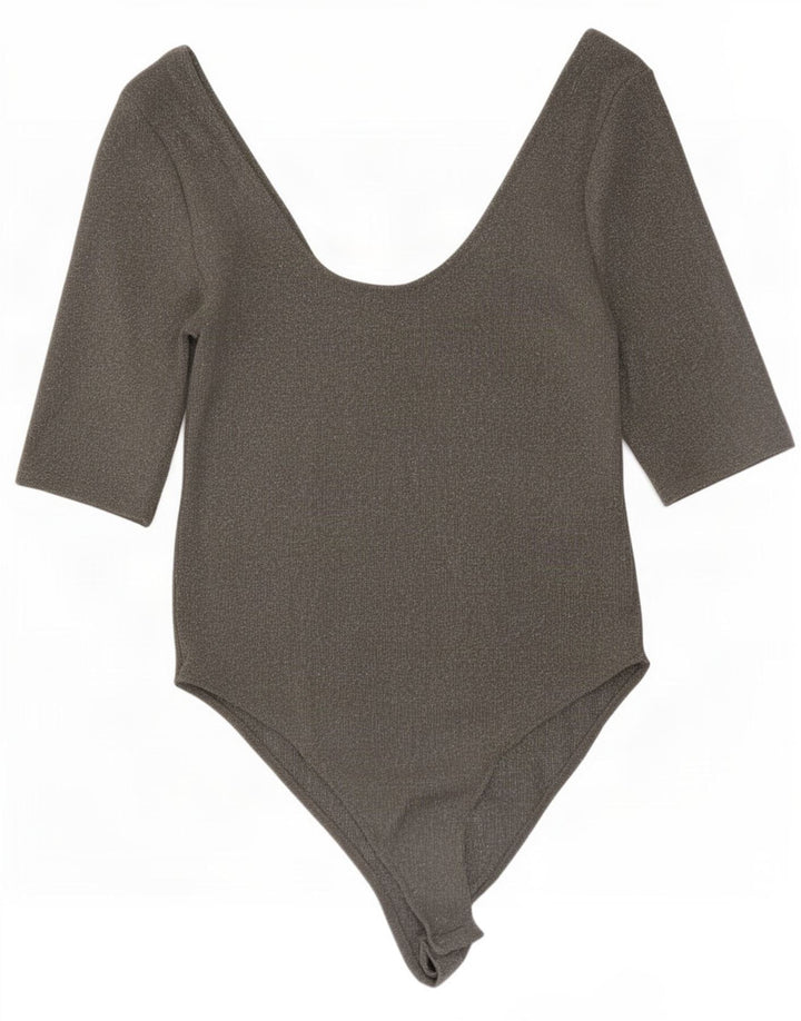 Zara Body Femme UK 14 Large Gris Élasthanne