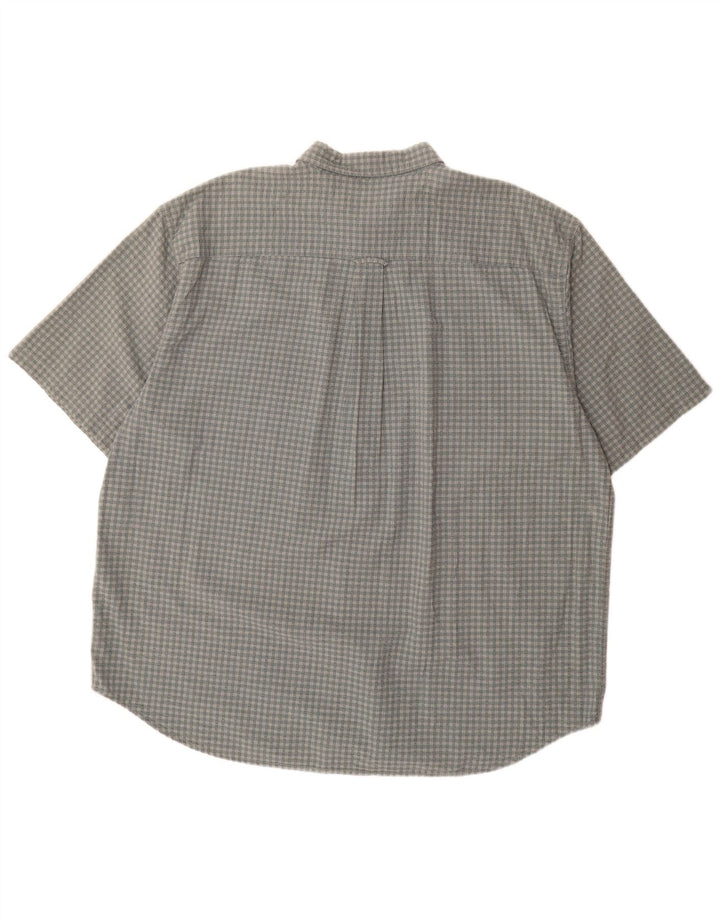 Eddie Bauer Chemise à manches courtes pour homme 2XL Gris Vichy Coton