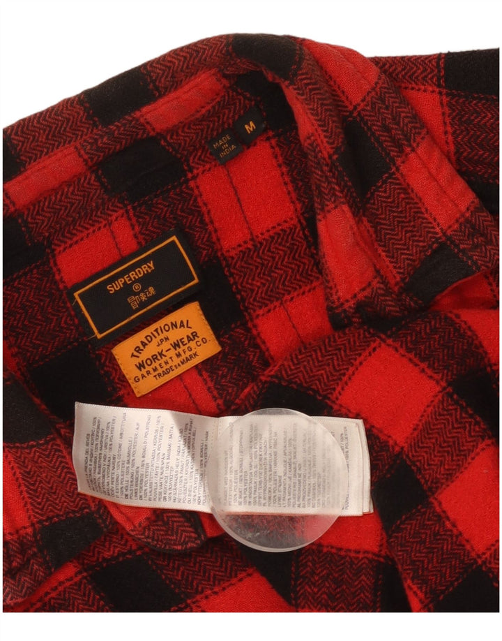 Superdry Chemise Slim Fit Lumberjack Flannel Homme Rouge Moyen Vichy Coton