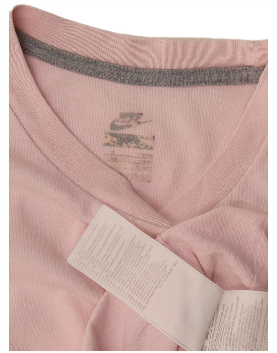 Nike T-Shirt Homme Rose Moyen Coton