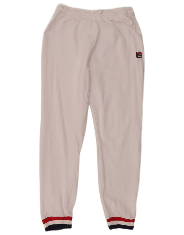 Fila Pantalon de survêtement pour femme Joggers UK 12 Medium White Colourblock