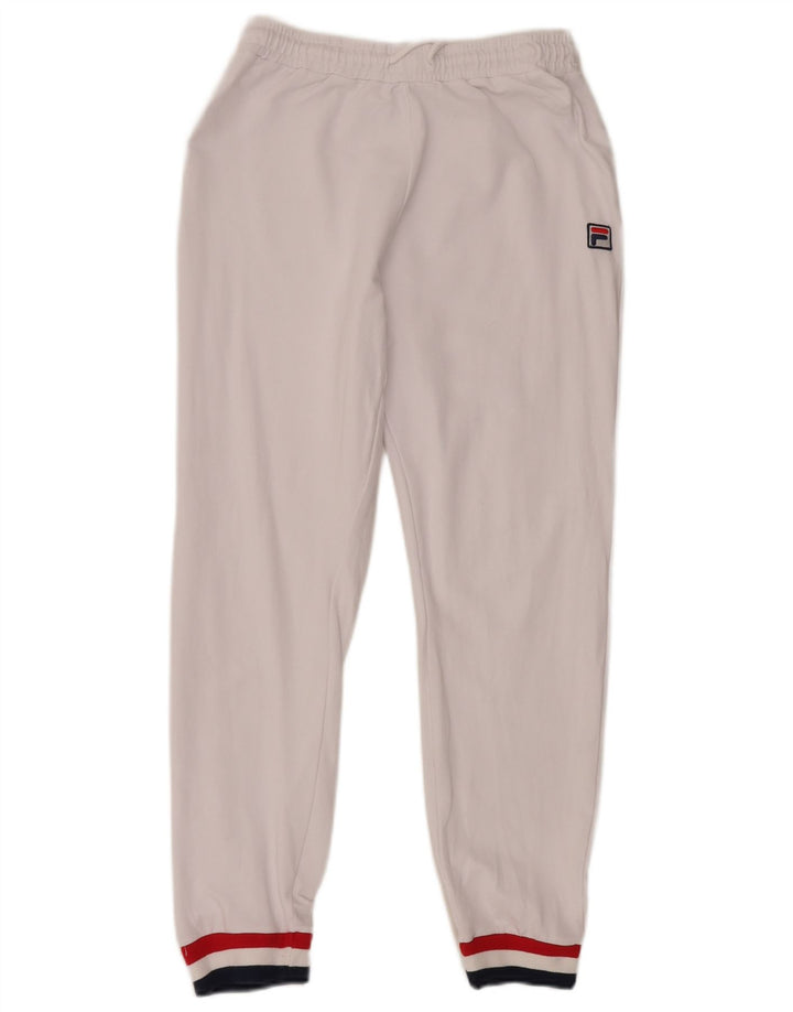 Fila Pantalon de survêtement pour femme Joggers UK 12 Medium White Colourblock