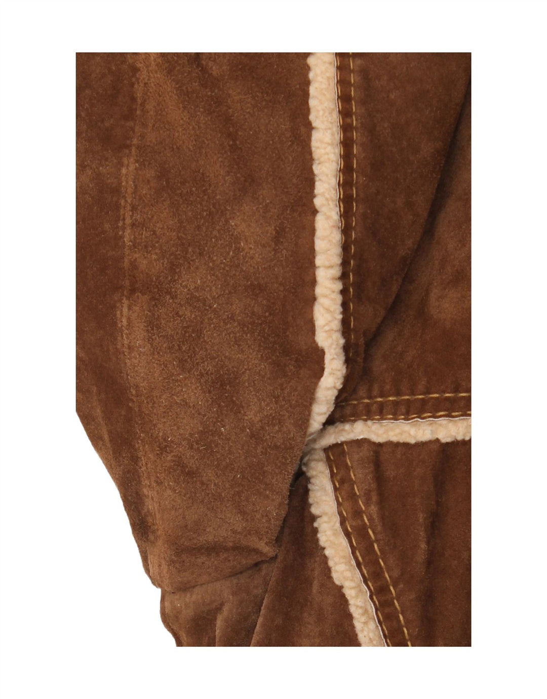 Conbipel Veste Shearling Femme IT 48 XL Cuir Marron