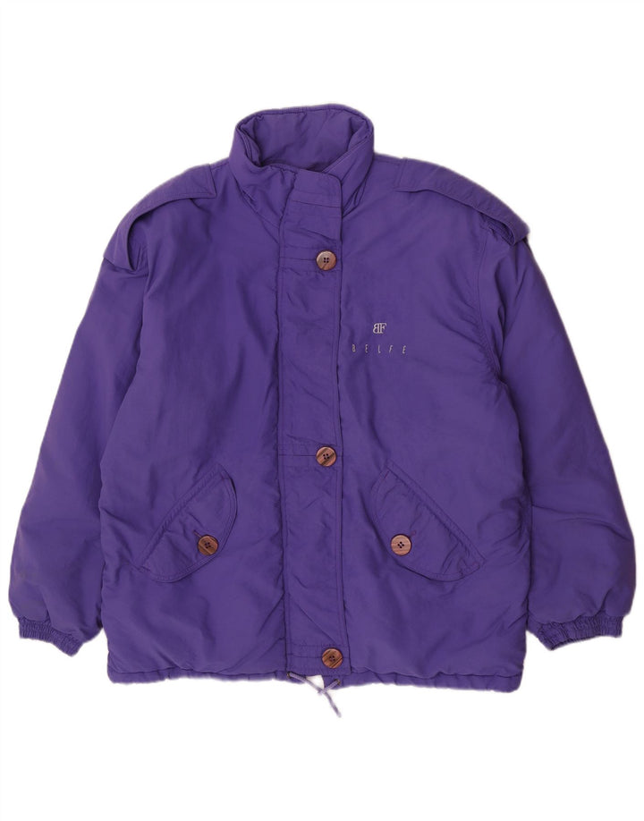 Belfe & Belfe Veste matelassée militaire surdimensionnée pour femme UK 16 Large Violet