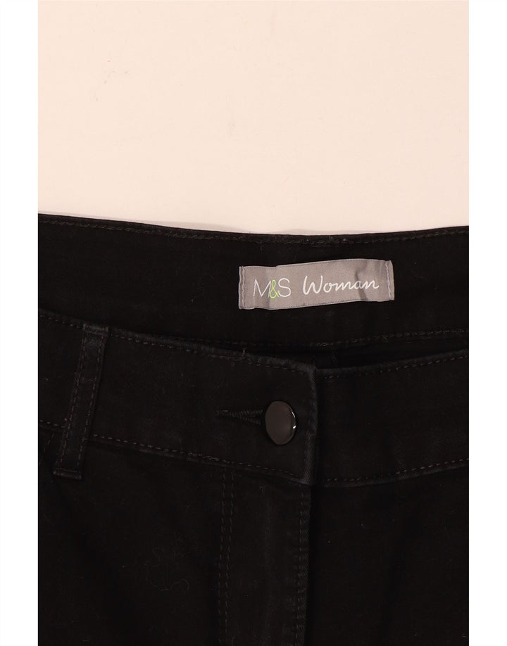 MARKS & SPENCER Jean Droit Femme W32 L30 Noir