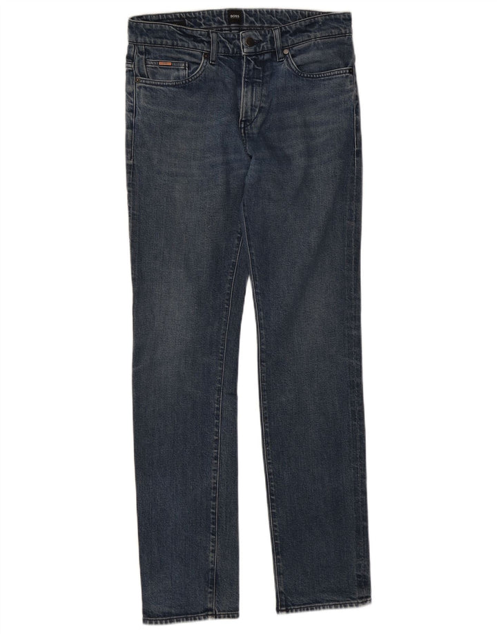 Hugo Boss Jean Slim W30 L32 Bleu Coton Homme