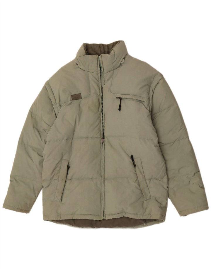 Fila Veste matelassée à capuche pour homme UK 40 Large Vert