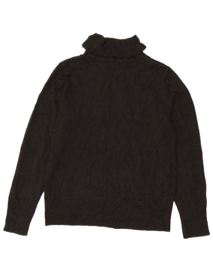 Marks & Spencer Pull col roulé pour femme UK 14 Acrylique noir moyen