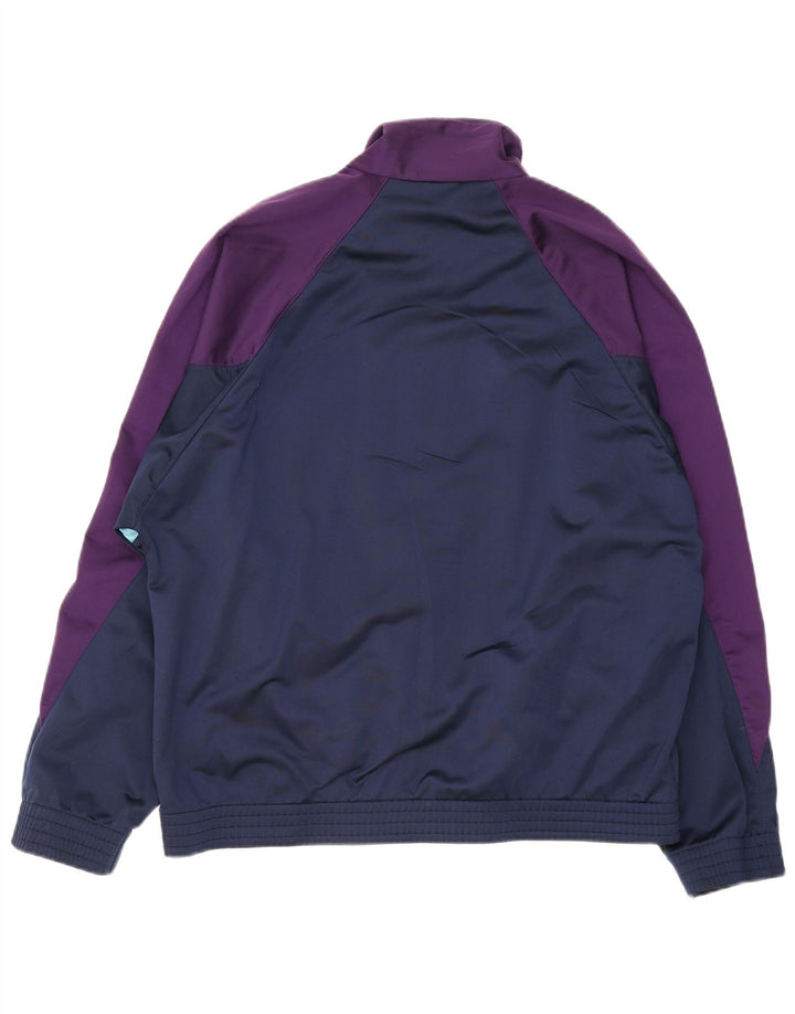 Lotto Veste de survêtement pour homme Taille L Bleu marine Colorblock Polyester
