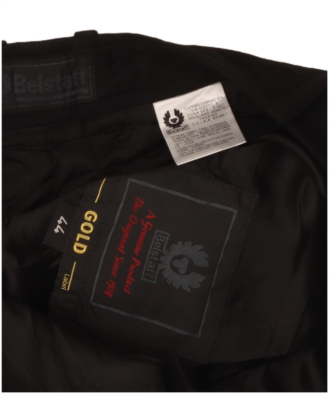 Jupe crayon graphique Belstaff pour femme IT 44 Medium W30 laine noire