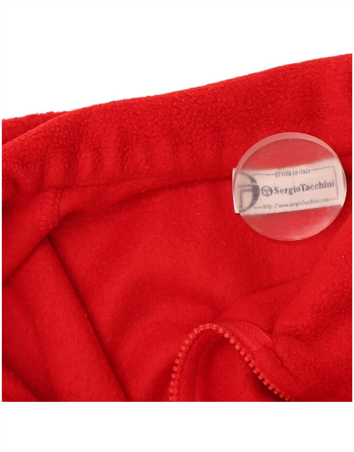 SERGIO TACCHINI Pull Polaire Col Zippé Homme Rouge Moyen Polyester