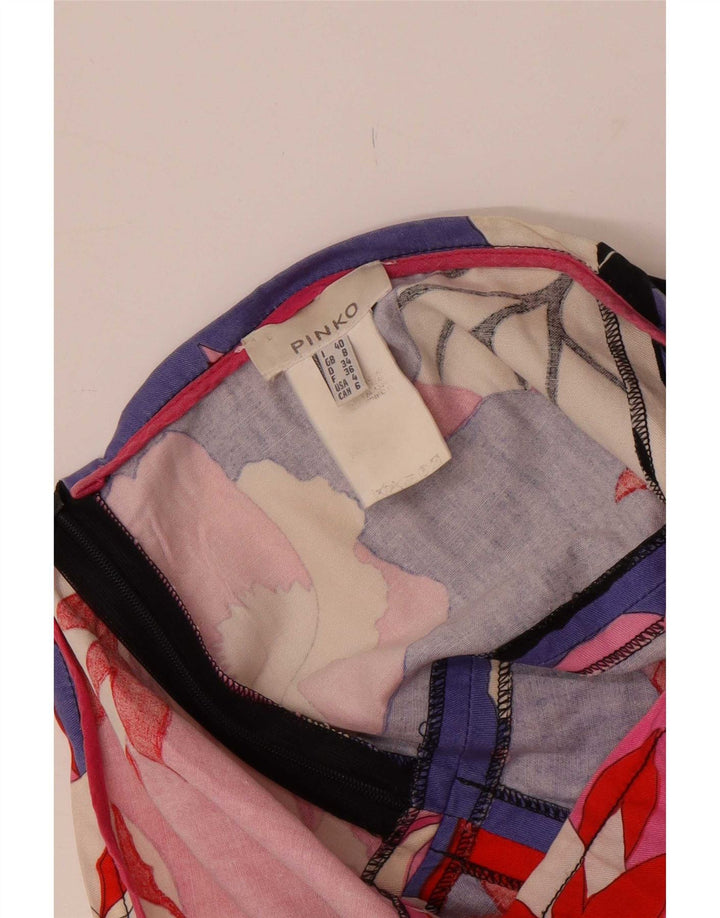 Pinko Mini jupe femme UK 8 Small W30 multicolore floral