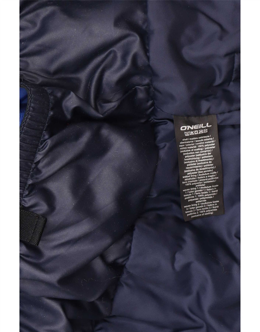 O'Neill Veste coupe-vent à capuche pour femme UK 10 Small Bleu marine à pois