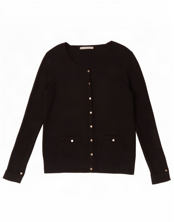 Marks & Spencer Womens Cardigan Sweater UK 14 Medium Black