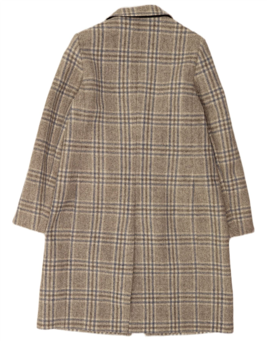 Hobbs Manteau Femme UK 16 Grand Gris Check Acrylique