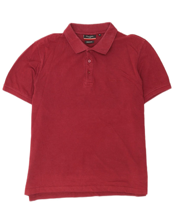 Pierre Cardin Polo Regular Fit Homme XL Coton Bordeaux