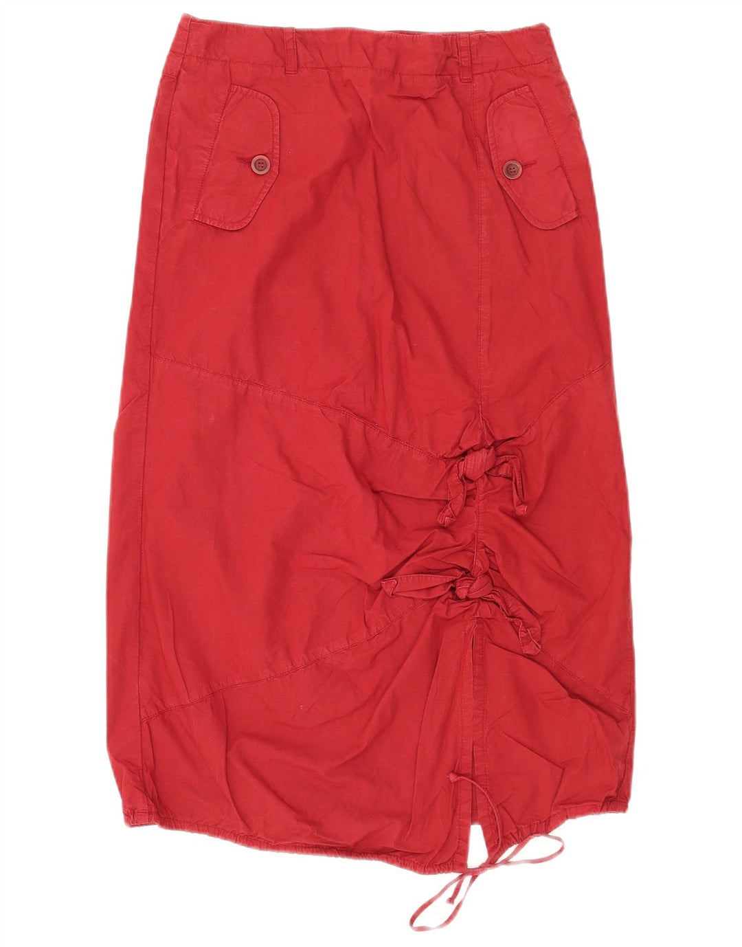 Max & Co. Jupe mi-longue pour femme UK 6 Small W26 Coton rouge
