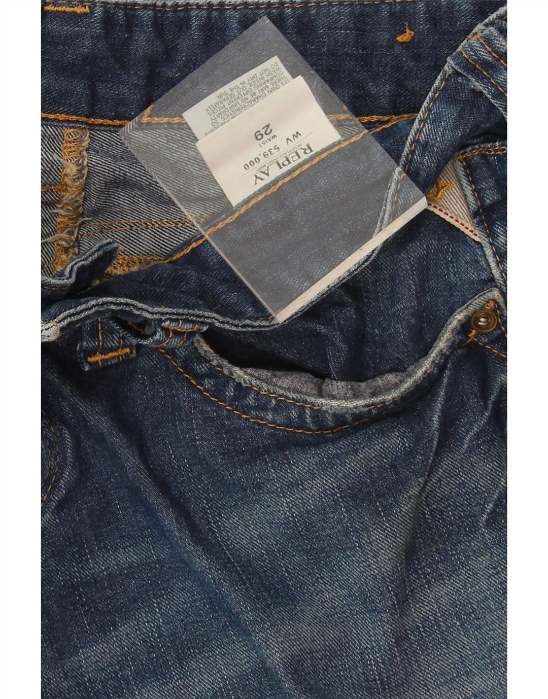 REPLAY Womens Distressed Denim Shorts W29 Medium  Blue Cotton Vintage Replay and Second-Hand Replay from Messina Hembry 