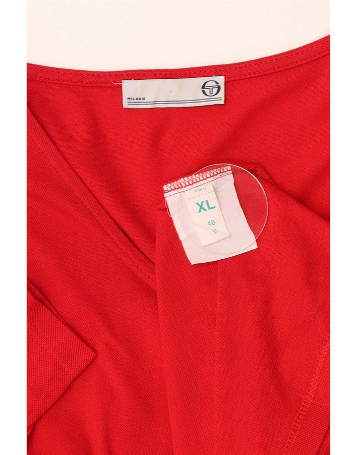 Sergio Tacchini Chemisier à manches courtes pour femme IT 48 XL Rouge