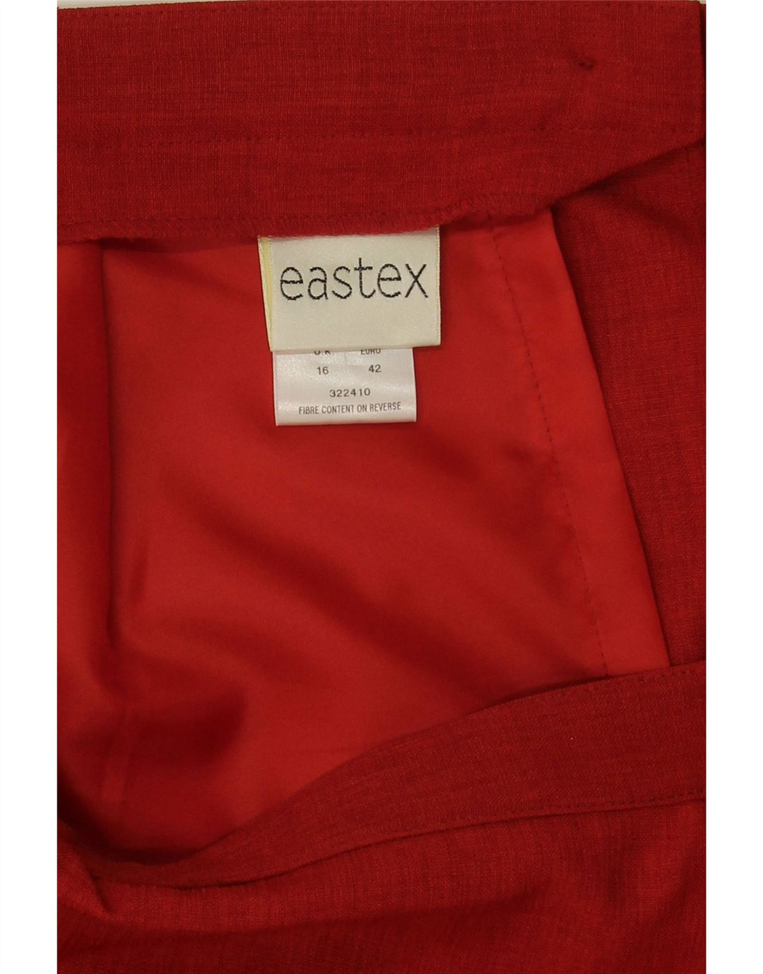 Eastex Jupe crayon pour femme UK 16 Large W30 Rouge Polyester