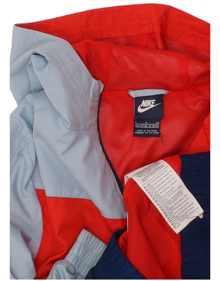 Veste de pluie à capuche Nike pour garçon 8-9 ans Small Bleu marine Colourblock
