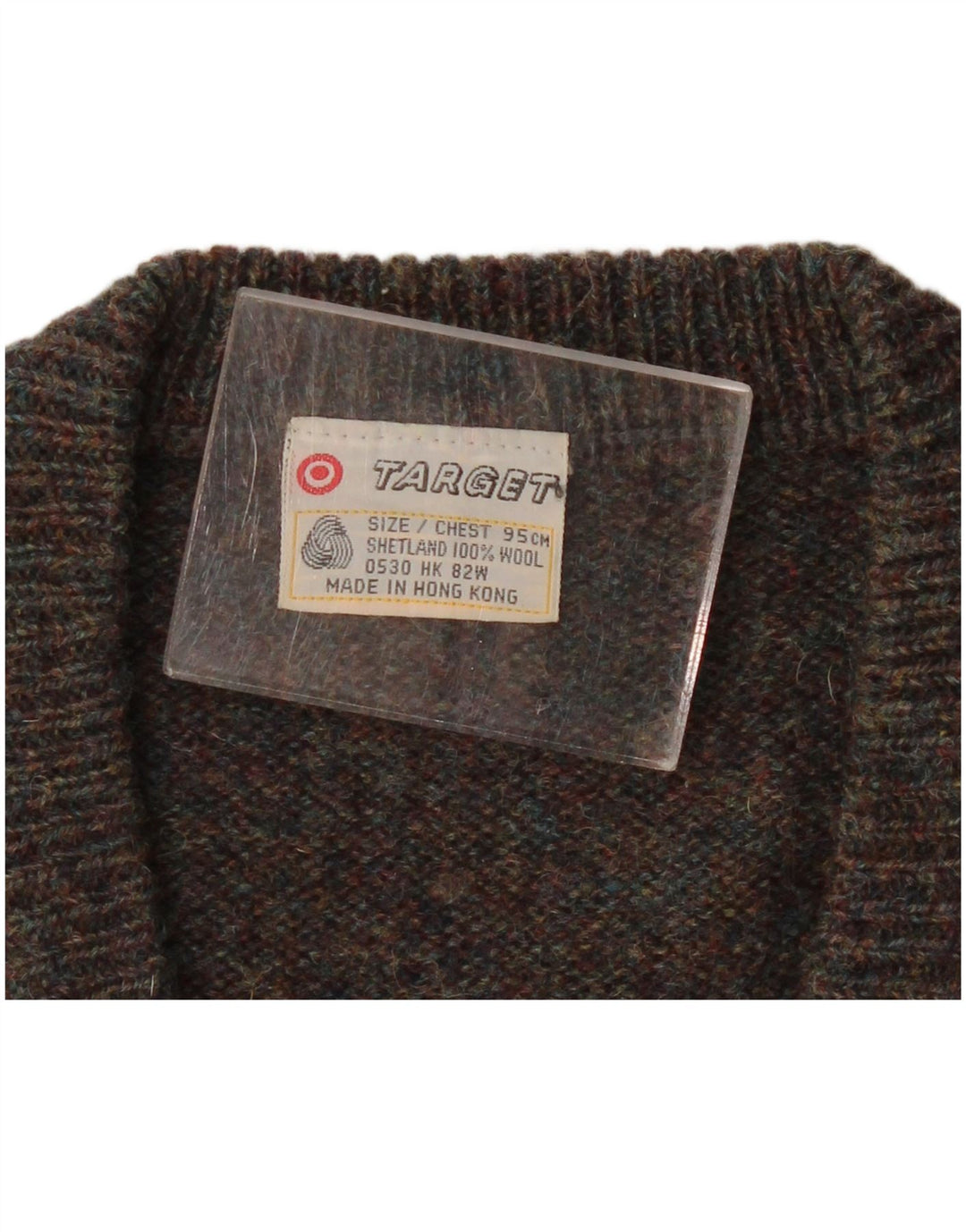 vintage Mens Vest Tank Top Petit Gris Argyle/Diamond Wool