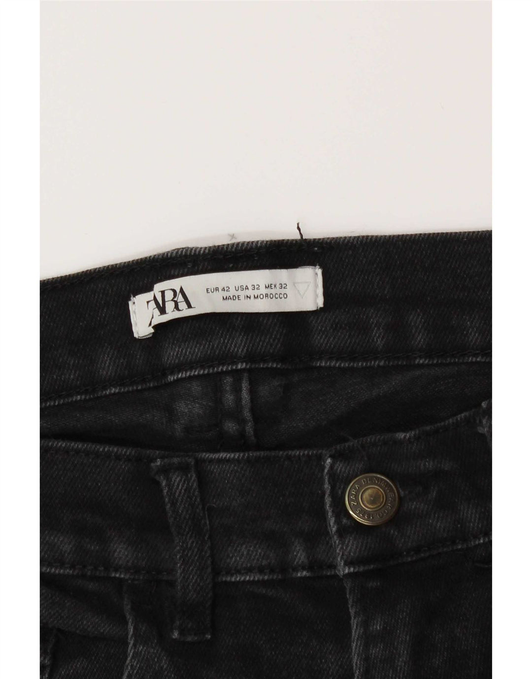 Zara Jean slim pour homme EU 42 Large W32 L30 Gris