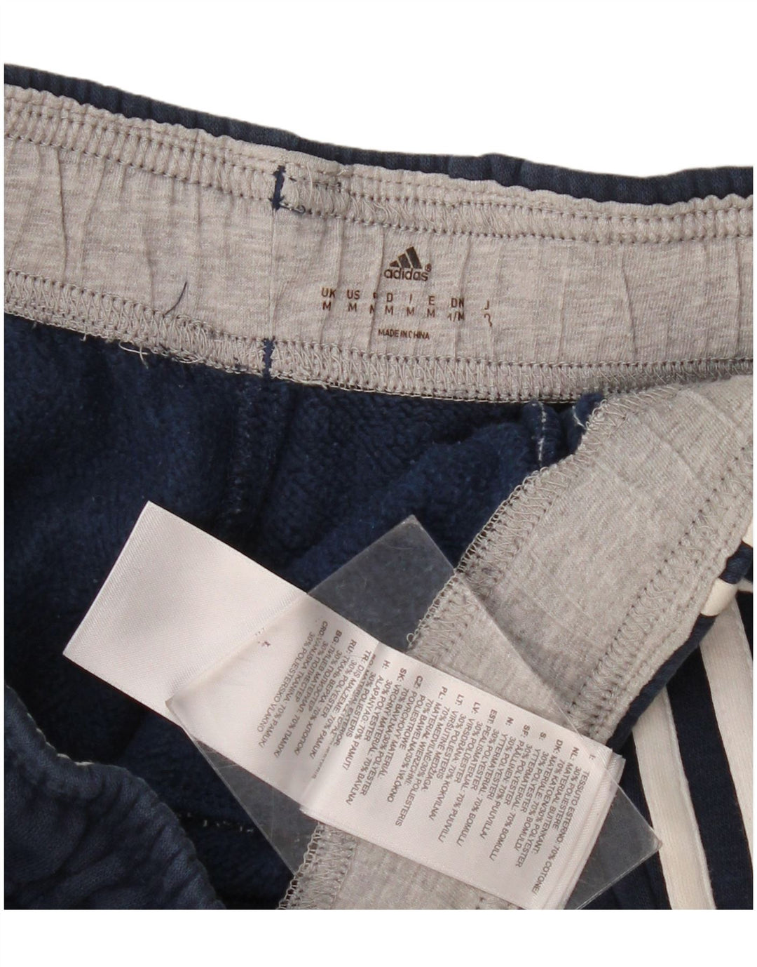 Adidas Pantalon de survêtement graphique pour femme Joggers UK 14 Bleu marine moyen