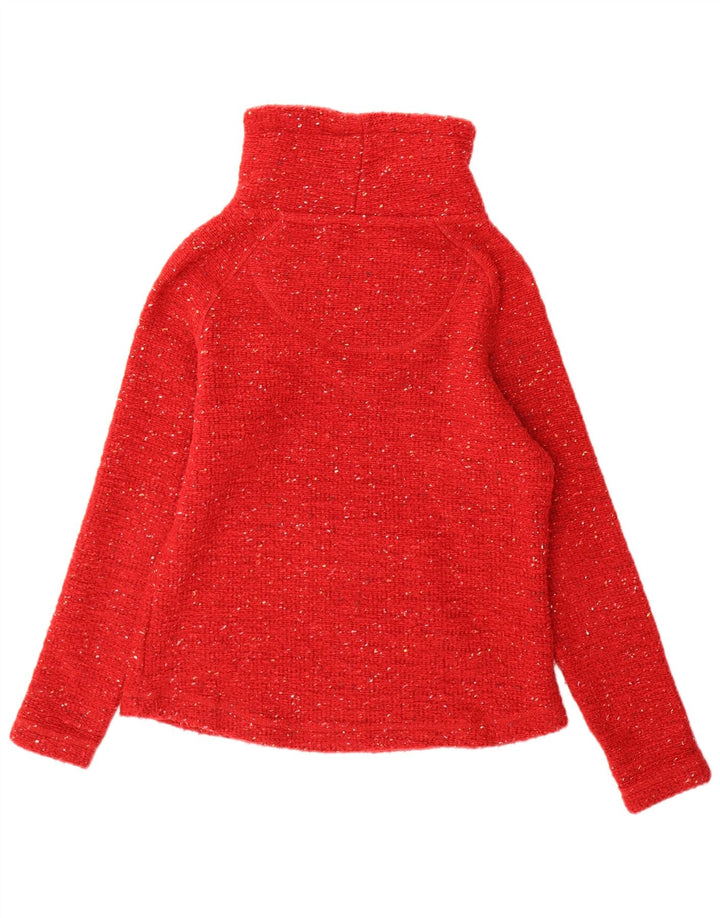Weird Fish Pull col roulé pour femme UK 10 Petit rouge moucheté