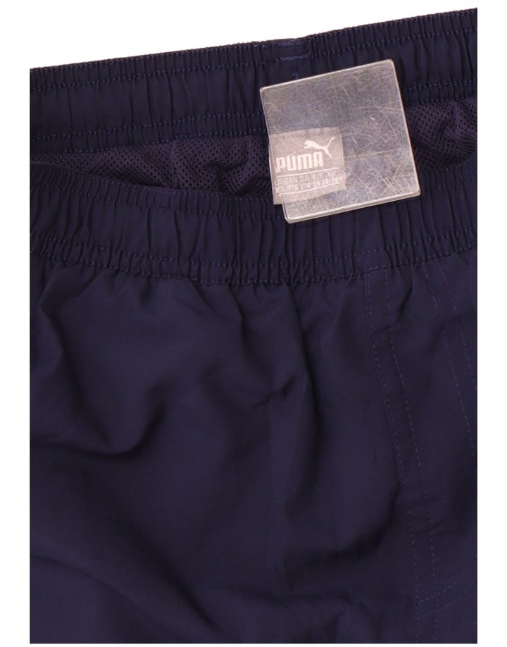 PUMA Short de sport graphique garçon 15-16 ans bleu marine