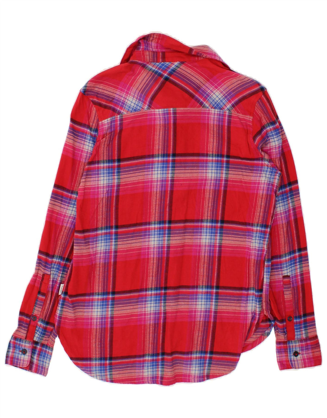 ORVIS Womens Flannel Shirt UK 10 Small Pink Check Cotton Vintage Orvis and Second-Hand Orvis from Messina Hembry 
