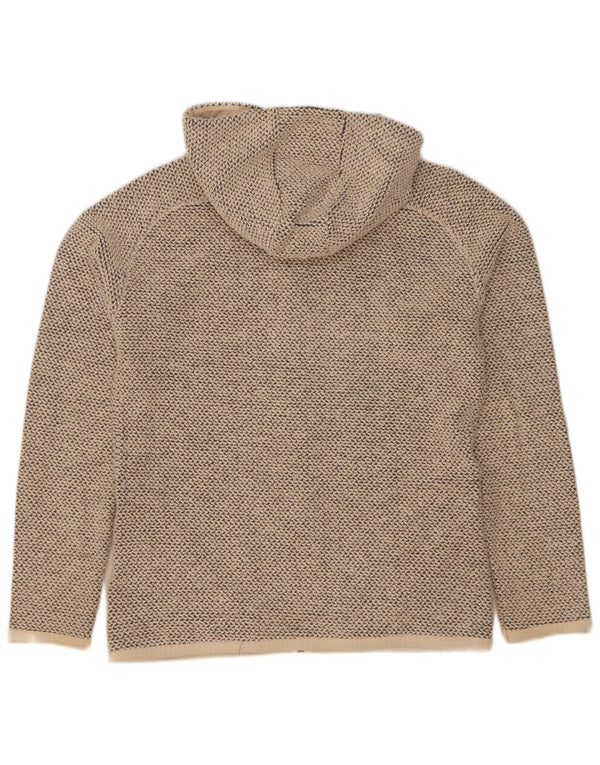 Weird Fish Pull à capuche zippé pour femme UK 44 Coton moucheté gris moyen