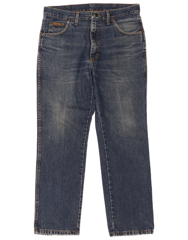 Wrangler Jean droit homme W34 L30 bleu coton