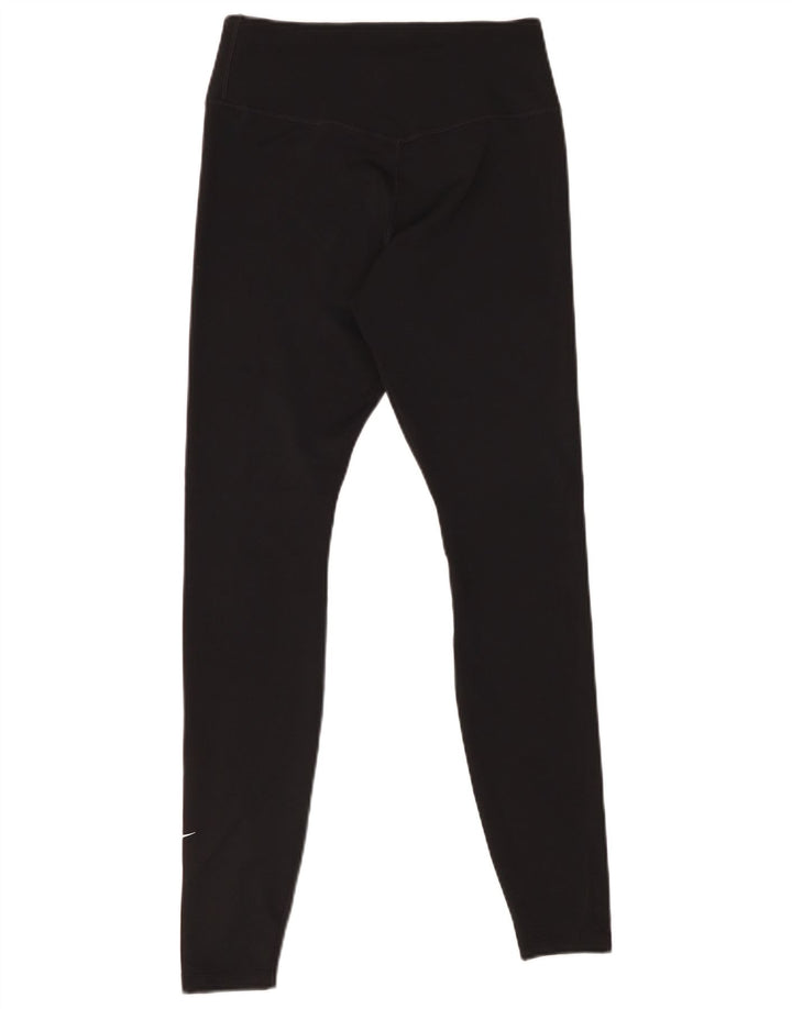 NIKE Legging Dri Fit pour femme UK 12 Polyester noir moyen