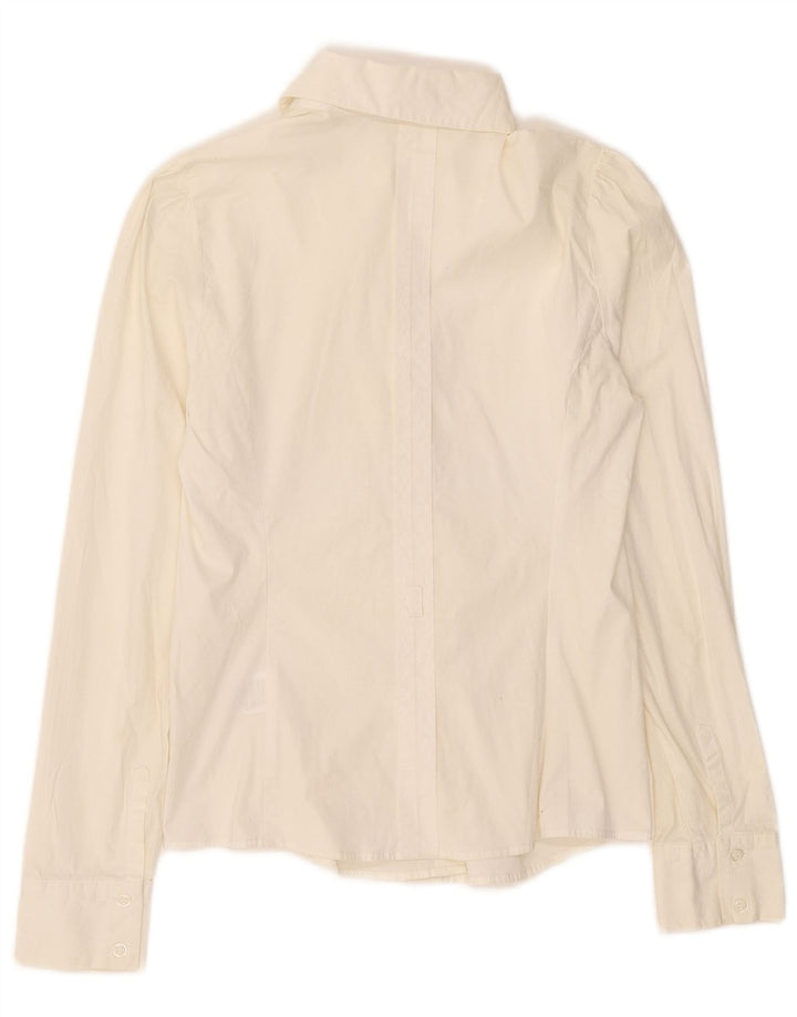 Reiss Chemise Femme UK 8 Small Blanc Coton