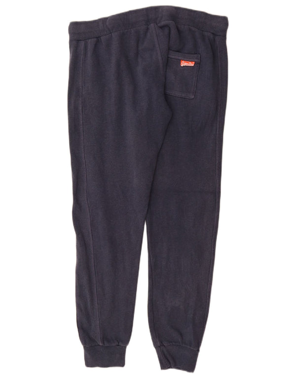 Superdry Pantalon de survêtement coupe slim pour femme UK 16 Large Bleu marine