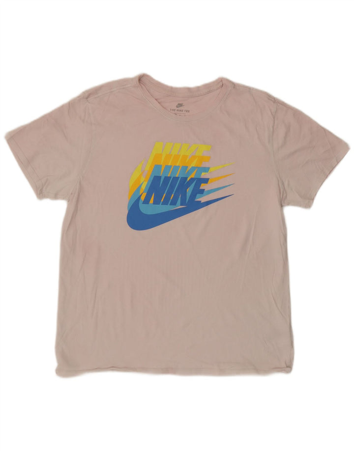 NIKE T-shirt graphique coupe athlétique pour homme XL en coton rose